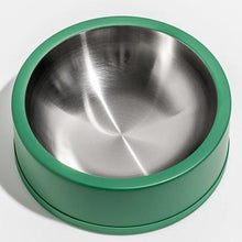 Load image into Gallery viewer, NonSkid Stainless Steel Pet Bowl Spruce