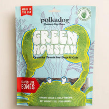 Load image into Gallery viewer, polka dog  green monstah bones 7oz