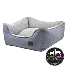 Load image into Gallery viewer, Dog Bolster Bed Charcoal Medium