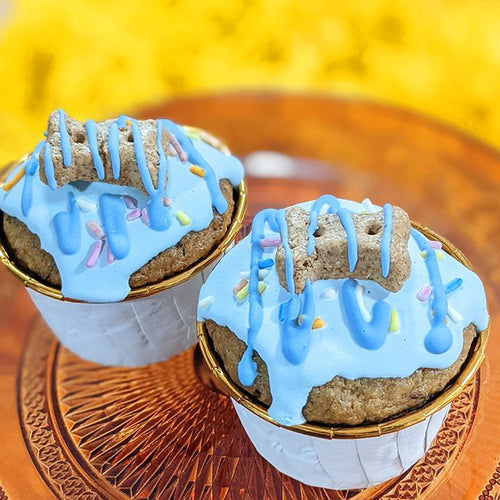 Blue Cupcakes with Hard frosting 2 pack