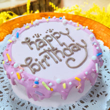 Load image into Gallery viewer, Pink Sprinkles Hard frosting dog cake