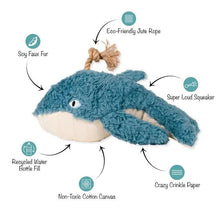 Load image into Gallery viewer, Oh Whale Eco friendly toy with rope