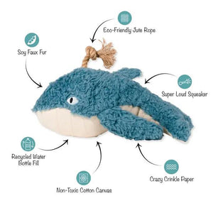 Oh Whale Eco friendly toy with rope