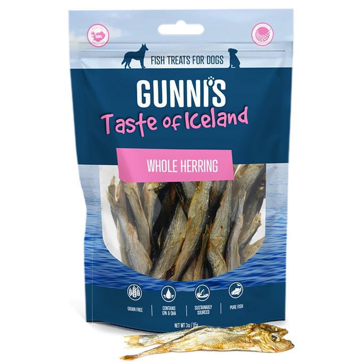 Gunni's Taste of Iceland Whole Herring Dog Treats