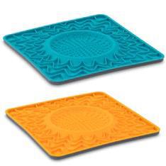 Messy Mutts Framed Spill Resistant Silicone Dog Lick Bowl Mat