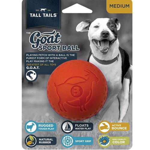 Tall tails dog GOAT  ball  orange 3