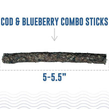 Load image into Gallery viewer, icelandic Cod &amp; Blueberry Combo Sticks 2oz