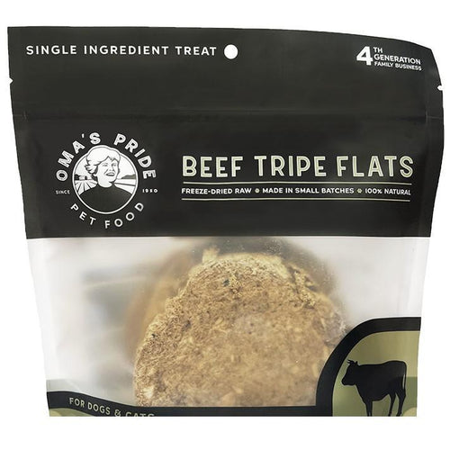 Oma's freeze dried beef tripe flats