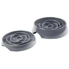 Load image into Gallery viewer, Messy Mutts Interactive Slow Feeder Cool Grey