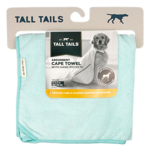 Tall Tails Cape Towel with hand pockets