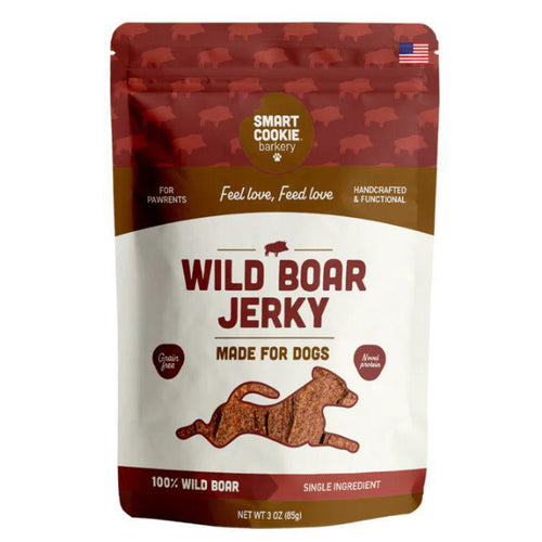 Smart Cookie Wild Boar Jerky Dog Treats 3 oz