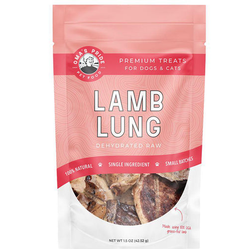 Oma's Pride dehydrated lamb lung 1.5oz