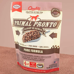 Primal canine frozen pronto pork 4lb