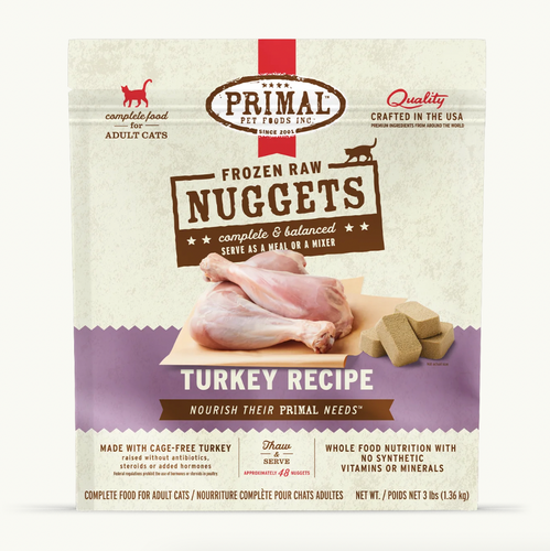 Primal Feline Frozen Turkey 3lbs