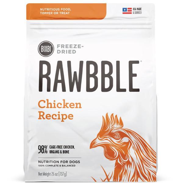Bixbi rawbble dog freeze-dried chicken 12oz