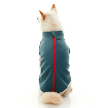 Load image into Gallery viewer, Zip up microfiber fleece Turquoise