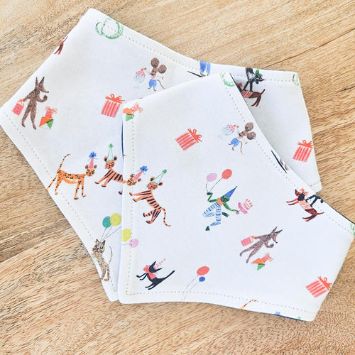 Pima Cotton Snap on bandana Birthday