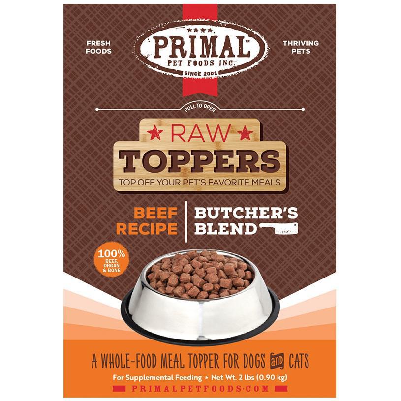 Primal’s Beef Recipe Butcher’s Blend Raw Topper