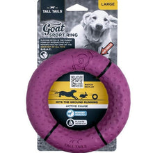 Load image into Gallery viewer, Tall tails dog GOAT  Sport Ring Dog Toy - Large
