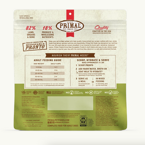 Primal Pronto Dog Freeze-Dried Lamb