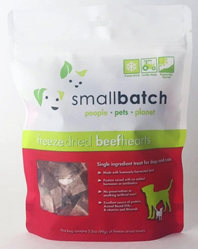 Small Batch Freeze Dried Beef Hearts 3.5oz