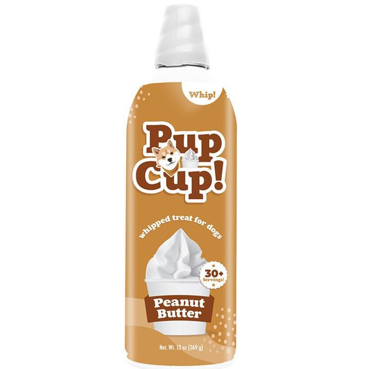 Pup cup  Frozen whipped cream peanut butter