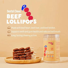 Load image into Gallery viewer, Arya Dental Chew Beef Lollipops