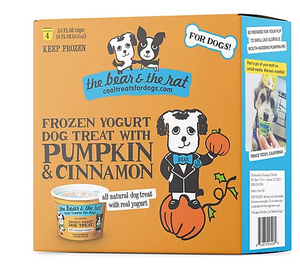 Bear and Rat Pumpkin Yogurt 3.5oz 4pack