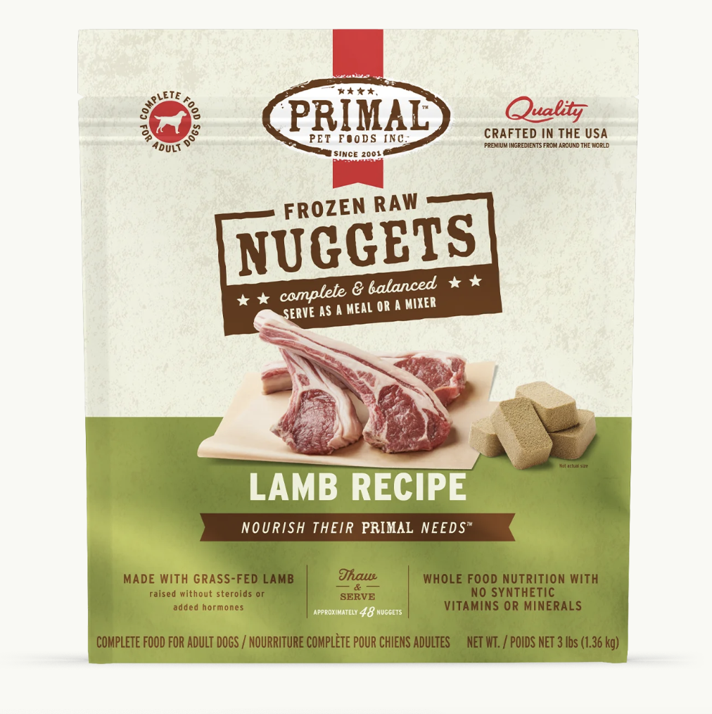 Primal Canine Frozen Lamb Recipe 3lb