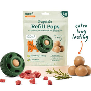 Woof Pet pupsicle refill pops treats  Beef and Peanut Butter