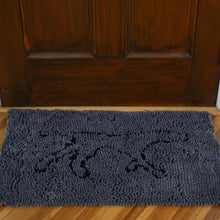 Load image into Gallery viewer, Tall Tails Wet Paws Absorbent Dog Mat Charcoal