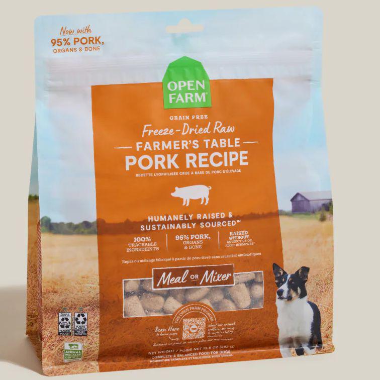 Open Farm Farmer's Table Pork Freeze Dried Raw Morsels
