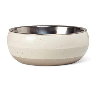 Speckled Ivory stripe small bowl