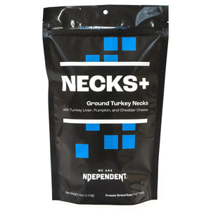 Ndependent necks+ ground turkey necks 4oz.