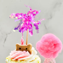 Load image into Gallery viewer, Cake Topper Fireworks Pink set of 2