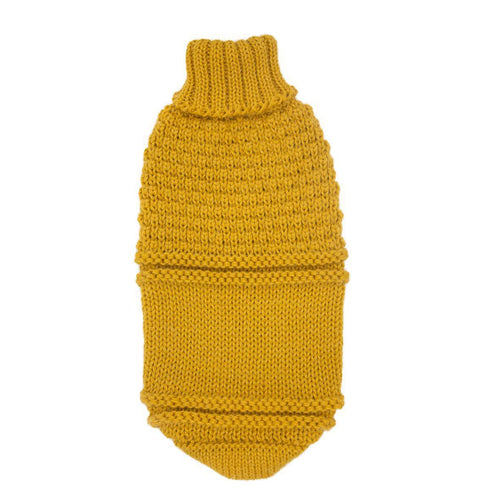 Oscar Mustard Alpaca Dog Sweater