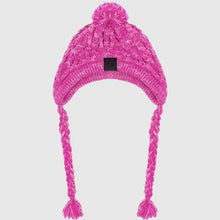 Load image into Gallery viewer, Polar Pom Pom knit  hat pink