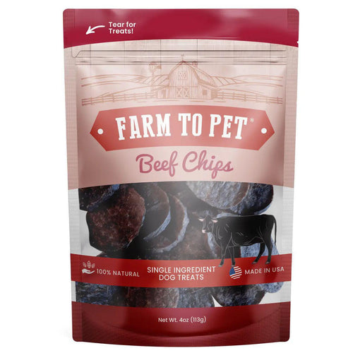 Farm To Pet Beef Chips Human-Grade Dog Treats