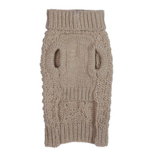 Load image into Gallery viewer, Fab Dog Oatmeal  super chunky turtleneck sweater