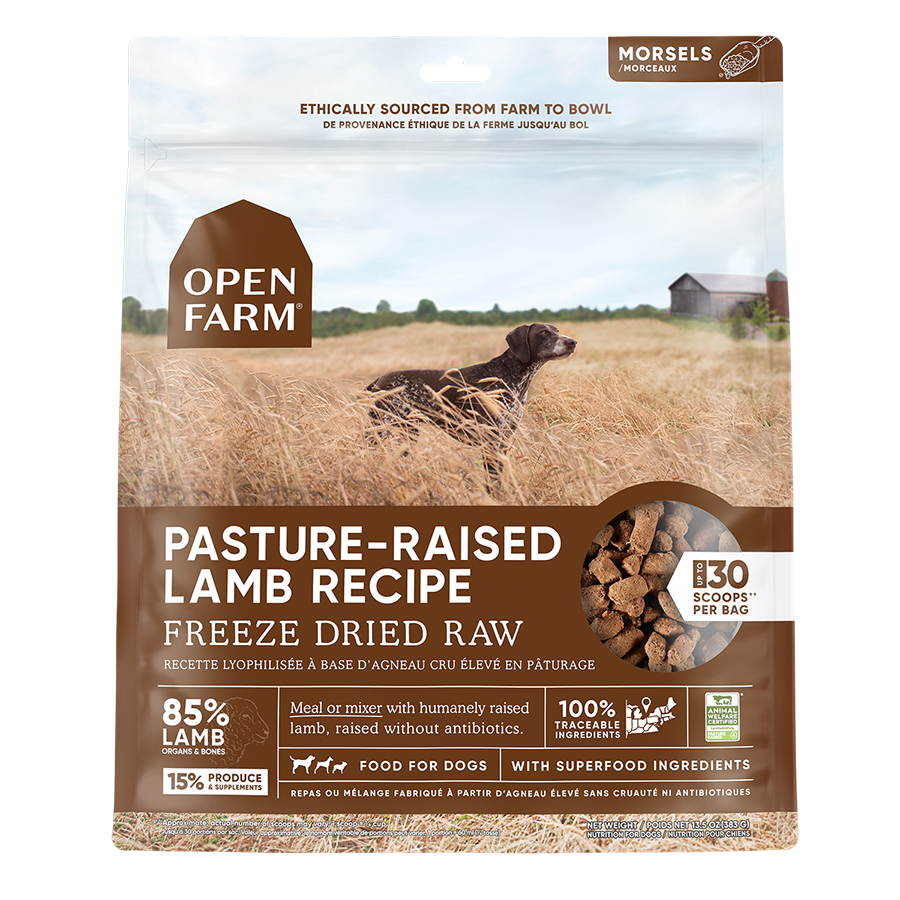 Open Farm Freeze Dried Raw Pasture raised Lamb