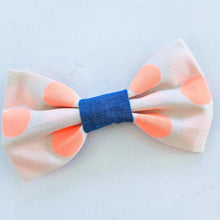 Load image into Gallery viewer, Orange Neon dot Bowtie