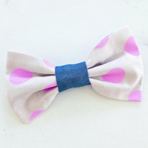 Lilac Neon dot Bowtie