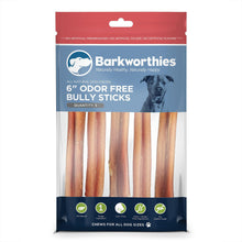Load image into Gallery viewer, Barkworthies Odor Free Bully 6" 5-Pack