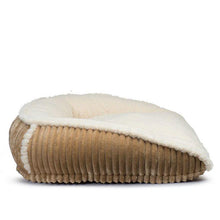 Load image into Gallery viewer, Hugglehounds Scout Perfect Bolster Dog Bed Khaki