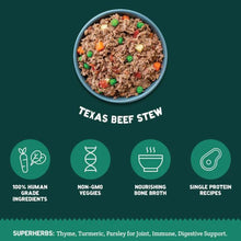 Load image into Gallery viewer, A pup above Texas beef stew Grain free
