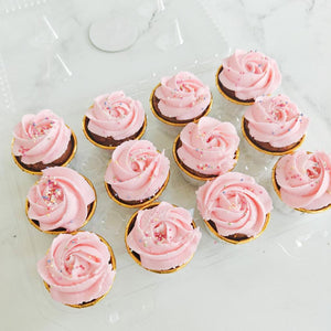 Mini Cupcake Party Tray - Pink