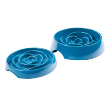Load image into Gallery viewer, Messy Mutts Interactive Slow Feeder Blue