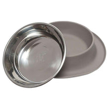 Load image into Gallery viewer, Messy Mutts Single Silicone Dog Feeder with Stainless Bowl  Large