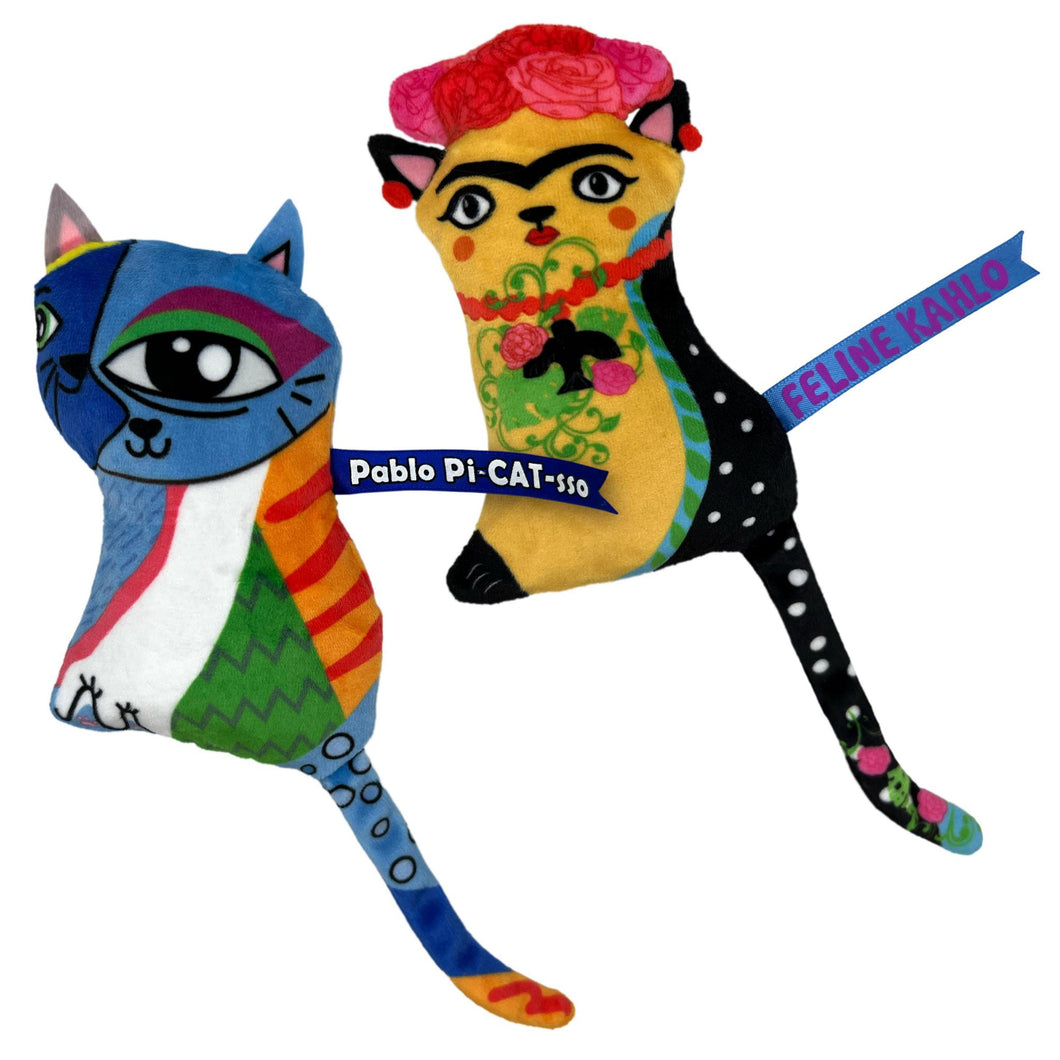 KONG Artz Catnip Cat Toy Kahlo & Pablo Pi-Cat-Sso