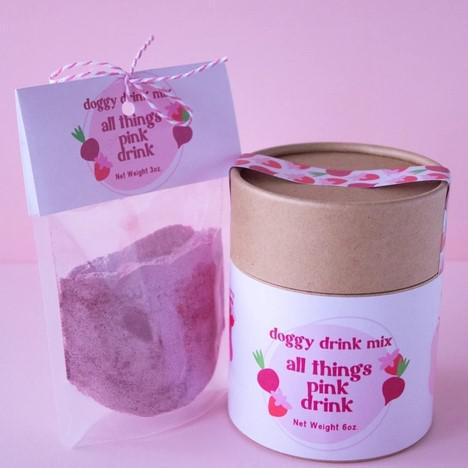 All Things Pink Drink  Doggie Drink Mix